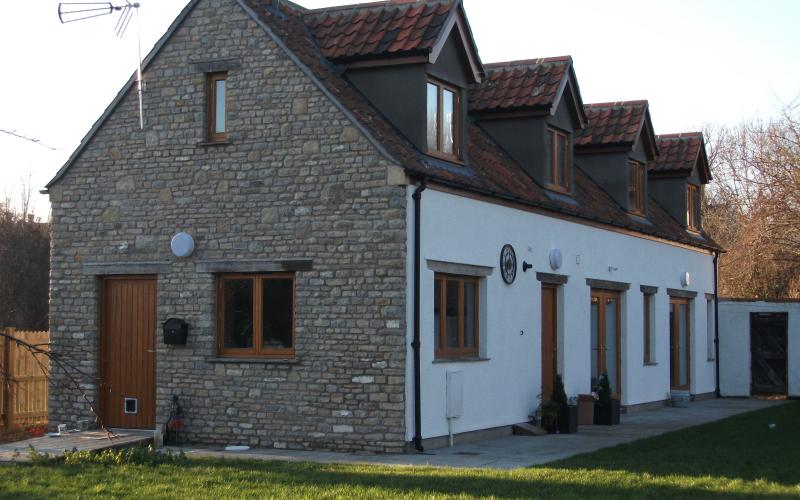 A new build property with a converted roof space